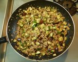 ナスとズッキーニのキーマカレー時短・簡単作り方3写真