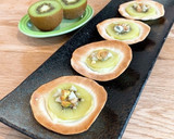 餃子の皮で＊キウイとチーズのミニピザ作り方3写真