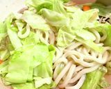 あごだしの風味豊かな焼きうどん作り方5写真