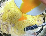 米粉パスタでカルボナーラ グルテンフリー作り方13写真