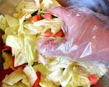 辛味胡麻油キャベツサラダ作り方3写真