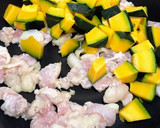 簡単！かぼちゃと鶏肉と瓜の甘酢炒め作り方7写真