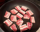 我が家の丼　豚バラと茄子の甘辛とろろ丼作り方2写真