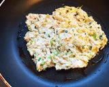 余った餃子の具チヂミ作り方2写真