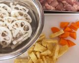 甘くてこってり☆鶏肉とレンコンきんぴら風作り方1写真