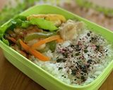 鶏むねと野菜のポン酢炒め弁当作り方8写真