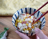 とうもろこしとベーコンの焦がし醤油ごはん作り方7写真
