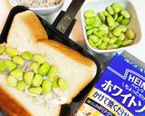 今朝の4w1hサンド「枝豆とシラス」作り方2写真