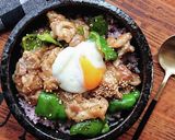 我が家の丼★こってり豚みそバター丼作り方6写真