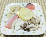 レンチン！シャケの蒸し焼き作り方1写真