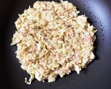 材料4つ！オートミールとサバ缶お好み焼き作り方3写真