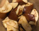 ナスのナンプラー鶏味のレンチンパルメザン作り方2写真