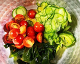 わかめときゅうりとミニトマトの酢の物作り方9写真