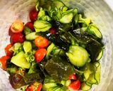 わかめときゅうりとミニトマトの酢の物作り方10写真