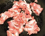 レンジで時短！かぼちゃとなすの豚肉炒め作り方5写真