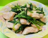 ＊鶏胸肉とニラのポン酢炒め＊作り方6写真
