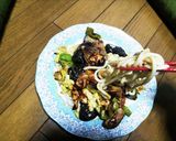 厨房ばあばぁ!茄子.豚肉の卵炒和合?作り方6写真