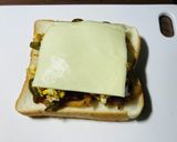 男の一人暮らし。簡単ピザトースト風。作り方9写真