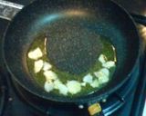 青菜とサーモンのクリームパスタ作り方1写真