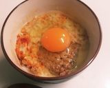 納豆キムチ卵のオートミール作り方3写真