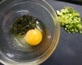 お弁当！卵焼き　韓国のり風味作り方1写真