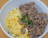 我が家の丼　２色丼！作り方3写真