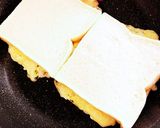 ハムエッグチーズ　ワンパントースト♪作り方5写真