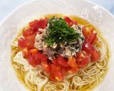 劇ウマ！ぶっかけそうめん/トマト.鯖缶作り方3写真