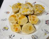 防災食　お湯ポチャ「オレンジ蒸しパン」作り方7写真