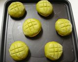 ドライいちじくin抹茶メロンパン作り方14写真