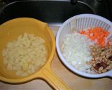 水煮大豆のキーマカレー。作り方1写真