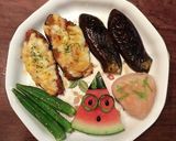 終わりゆく夏・・・メガネのスイカ君作り方7写真
