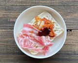 レンジで簡単!こく旨豚キムチうどん作り方1写真