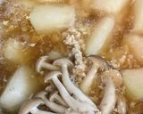 お鍋一つで冬瓜としめじの鶏そぼろ煮♡作り方3写真