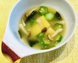 おくら、豆腐のお味噌汁作り方13写真