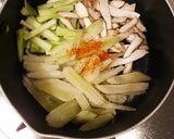 セロリとくず野菜のきんぴら作り方2写真