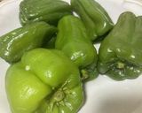 レンジdeまるごとピーマンの煮浸し作り方1写真