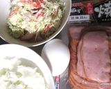 かにかまサラダ乗せチャーシュー丼作り方1写真