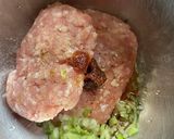 つくねバーグ　ふわふわホイル包み作り方1写真