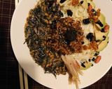 納豆Ｗ海苔鰹節赤玉ねぎ卵合え作り方3写真