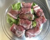 レンジで簡単レタスの豚ロース巻き作り方1写真