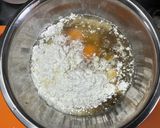 ちょっと違う？イカ豚チーズのモダン焼き♫作り方6写真