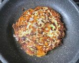ちょっと違う？イカ豚チーズのモダン焼き♫作り方12写真