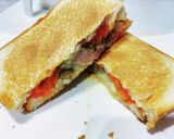 トマトの具だくさんホットサンド作り方5写真