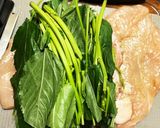 鶏胸肉のモロヘイヤ巻きオイマヨ胡麻ソース作り方7写真