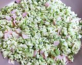小麦粉を使わない　オクラのお好み焼き作り方6写真