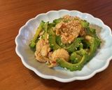 鶏皮とゴーヤのピリ辛和え作り方6写真
