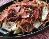 ソフトサラミのソース焼きそば♪作り方2写真