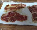 減塩 豚の味噌漬け。薄切り肉で。作り方3写真