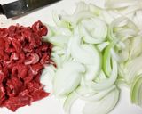 我が家の丼 玉ねぎ多め牛丼、春雨入り。作り方1写真